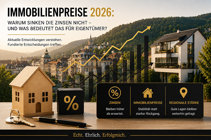 Foto Viele Eigentümer fragen sich aktuell, warum die Bauzinsen trotz sinkender Leitzinsen vergleichsweise hoch bleiben und welche Auswirkungen dies auf die Immobilienpreise hat. Besonders in Regionen wie Baden-Baden, Rastatt und Gaggenau sorgt diese Entwicklung für Unsicherheit. Wer eine Immobilie verkaufen möchte oder eine Immobilienbewertung in Baden-Baden benötigt, sollte die aktuellen Zusammenhänge kennen, um fundierte Entscheidungen treffen zu können. Foto Viele Eigentümer fragen sich aktuell, warum die Bauzinsen trotz sinkender Leitzinsen vergleichsweise hoch bleiben und welche Auswirkungen dies auf die Immobilienpreise hat. Besonders in Regionen wie Baden-Baden, Rastatt und Gaggenau sorgt diese Entwicklung für Unsicherheit. Wer eine Immobilie verkaufen möchte oder eine Immobilienbewertung in Baden-Baden benötigt, sollte die aktuellen Zusammenhänge kennen, um fundierte Entscheidungen treffen zu können.
